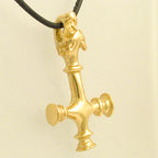 celtic field - Anhänger Thors Hammer aus Island (Wolfskreuz) massiv 585 Gold