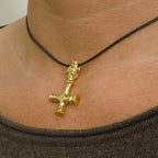 celtic field - Anhänger Thors Hammer aus Island (Wolfskreuz) massiv 585 Gold