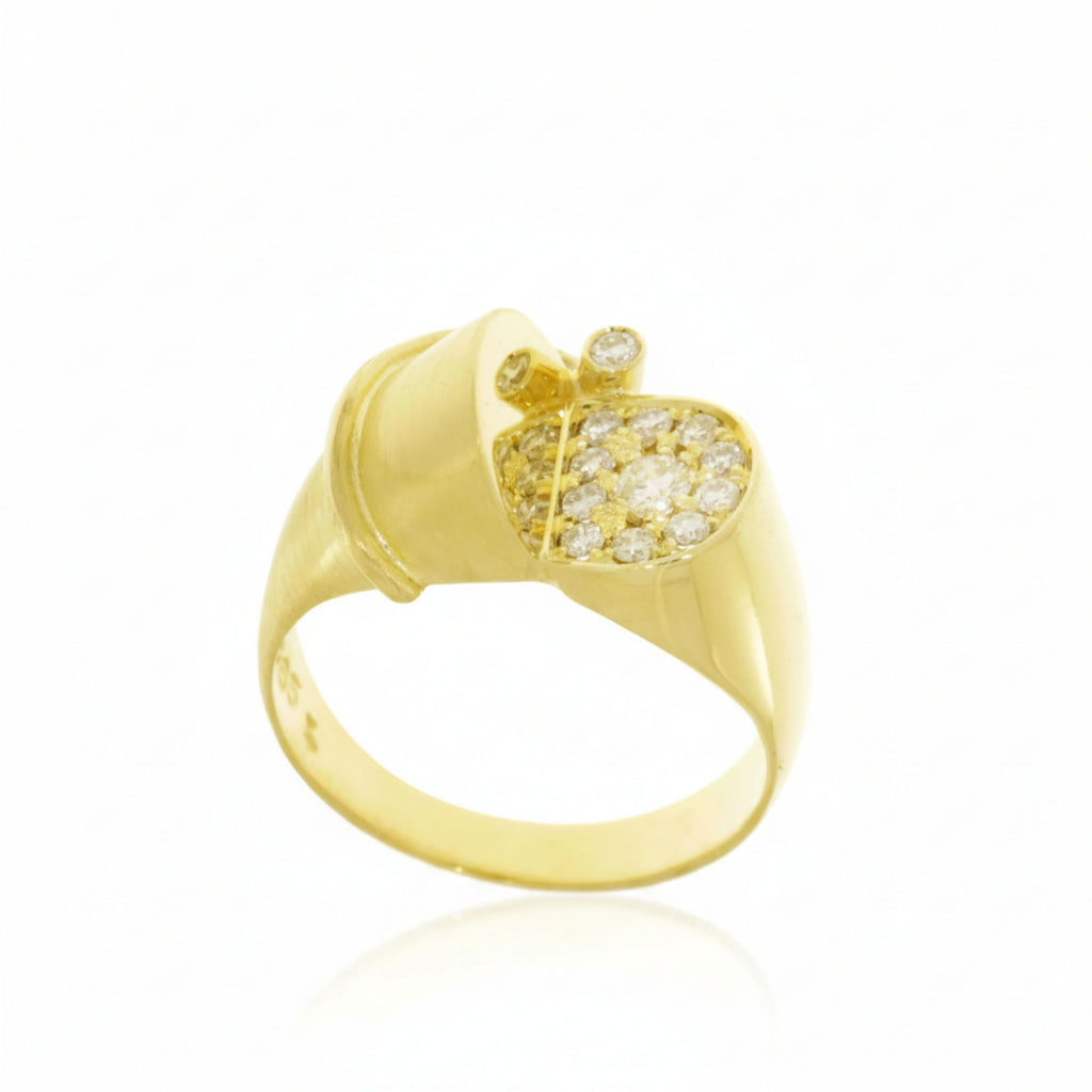 Ring 585 Gold Brillanten 0,28 ct. Hsi