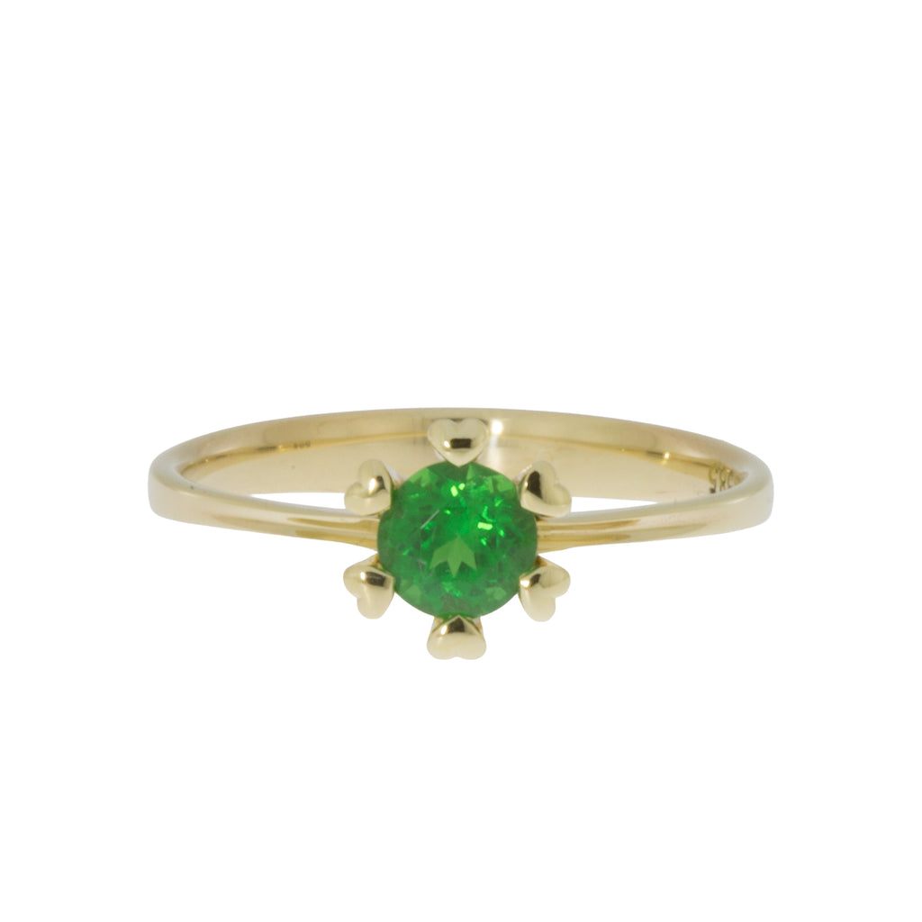 Damenring 585 Gold Tsavorit (0,58 ct.)